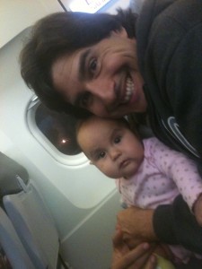 daddy and baby fist flight