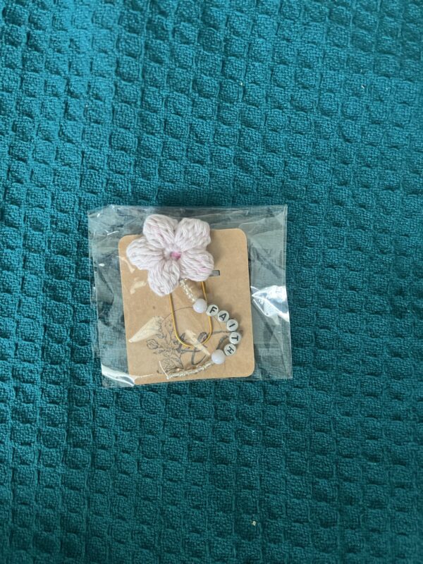 Crochet Faith paperclip bookmark