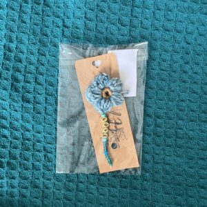 Crochet love paperclip bookmark