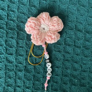 Crochet paperclip bookmark